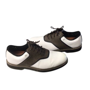 Used Foot Joy Mens Golf Shoes Brown Senior 8 11760-S000080623