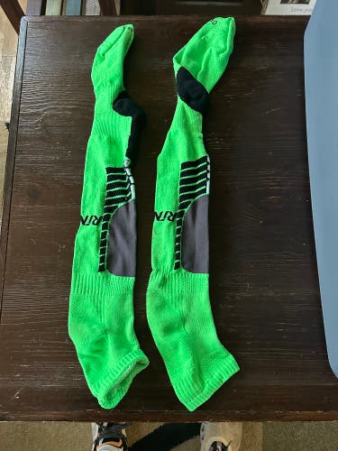 Neon green Rinat over the knee Goalkeeper adult soccer socks