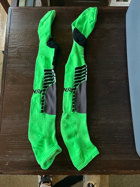 Neon green Rinat over the knee Goalkeeper adult soccer socks