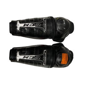 Used CCM JETSPEED FT445 Junior Shin Guards Black 10" 11847-S000028674