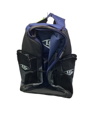 Used Louisville Slugger 2 BAT BACK PACK BB/SB Player Backpack Navy Blue 11347-S000253511