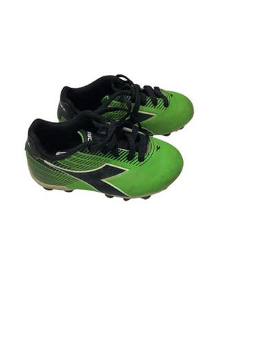 Used Diadora Soccer Cleats Green Youth 08.0 11347-S000253477