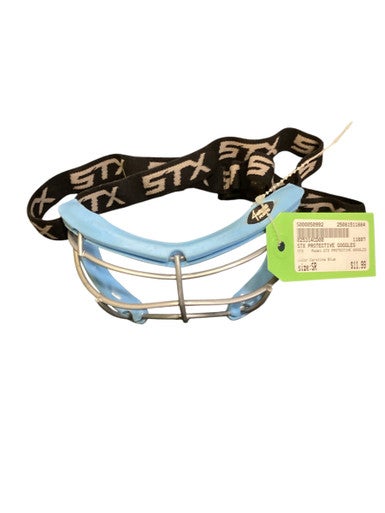 Used STX STX PROTECTIVE GOGGLES Lacrosse Facial Protect Carolina Blue Senior 11884-S000050992