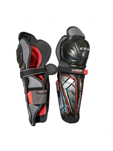 Used CCM Junior Shin Guards Black 11" 11472-S000142861
