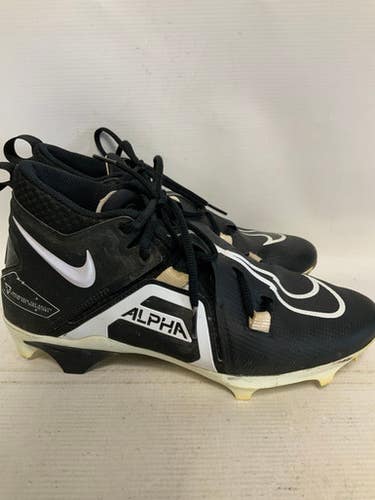 Used Nike ALPHA Adult FB Cleats Black Senior 8.5 11823-S000033641