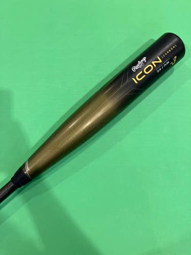 2023 Rawlings Icon Composite Bat BBCOR Certified (-3) Composite 30 oz 33" (Used)