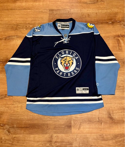 Reebok Premier Florida Panthers Jet Blue NHL Hockey Jersey Alternate Third (L)
