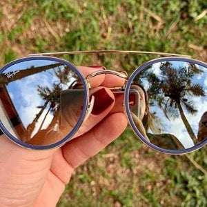 Ray-Ban Round Double Bridge 51mm Unisex  Sunglasses