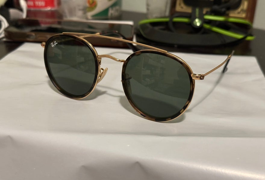 Ray-Ban Round Double Bridge 51mm Unisex  Sunglasses