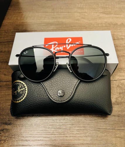 Ray-Ban Round Double Bridge 51mm Unisex Sunglasses