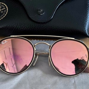 Ray-Ban Round Double Bridge 51mm Unisex  Sunglasses