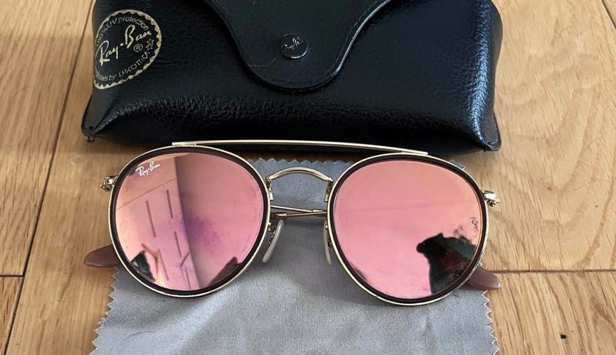 Ray-Ban Round Double Bridge 51mm Unisex Sunglasses