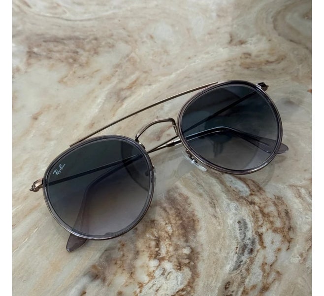 Ray-Ban Round Double Bridge 51mm Unisex  Sunglasses