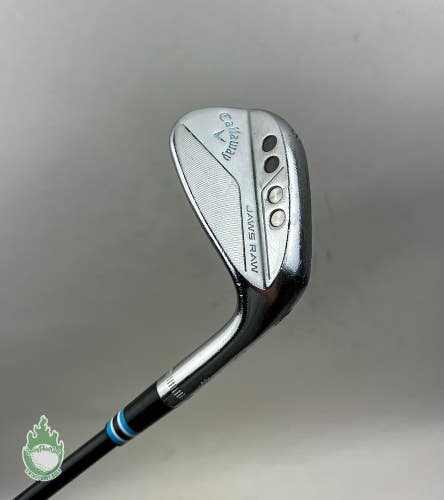 Right Handed Callaway Jaws Raw S Grind Chrome Wedge 50*-10 Stiff Steel Golf