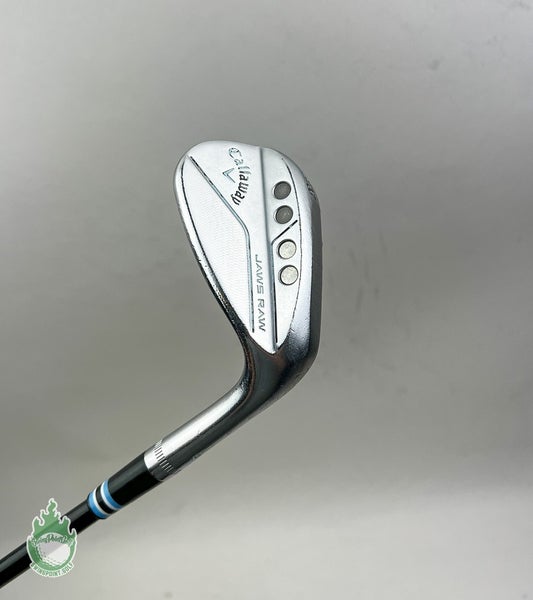 Right Handed Callaway Jaws Raw S Grind Chrome Wedge 58*-10 Stiff Steel Golf