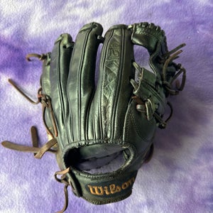 Black Wilson A2K RH Infield Baseball Glove 11.5" (Used)