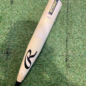 2025 Rawlings Icon Composite Bat USABat Certified (-8) Composite 22 oz 30" (Used)