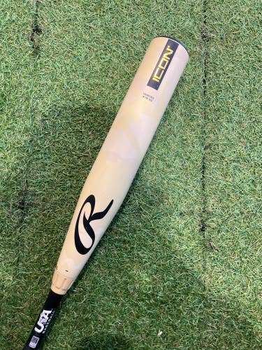 2025 Rawlings Icon Composite Bat USABat Certified (-8) Composite 22 oz 30" (Used)