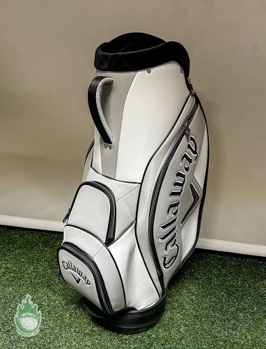 Used Callaway Roger Cleveland Black/White Display Staff Bag 6-Dividers