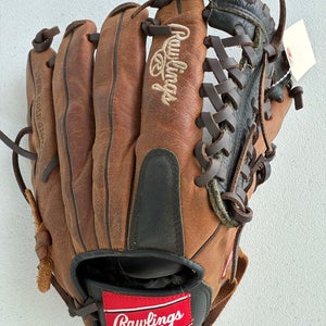 Brown Rawlings Premium Series RH Baseball Glove 12" (Used)