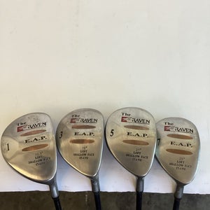 EAP Golf The Raven Fairway Woods Set 1-3-5-7 With Regular Graphite Shafts
