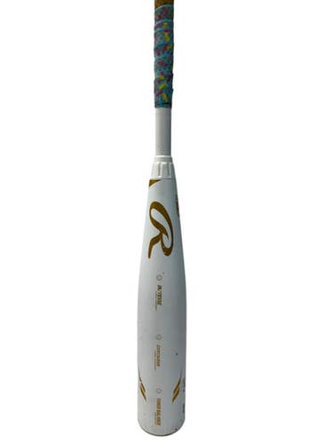 Used Rawlings 2024 ICON RUT4110 27/17 USSSA 2 5/8 Bat - White And Gold 11835-S000197591