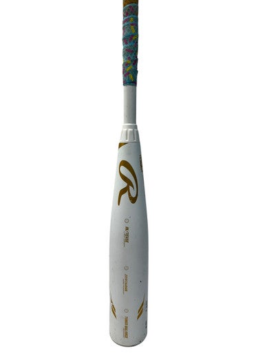 Used Rawlings 2024 ICON RUT4110 27/17 USSSA 2 5/8 Bat - White And Gold 11835-S000197591