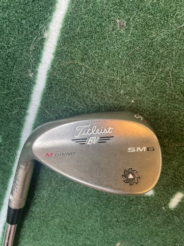 Titleist Vokey SM6 Tour Chrome Left Hand Wedge Stiff Flex 56 Degree Steel Shaft