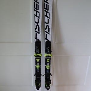 2015 Fischer 155 cm Racing RC4 World Cup GS Skis With Bindings Max Din 11 (Used)