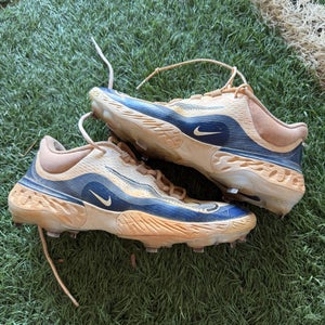 Blue Men's Size M 11.0 Adult Nike Metal Baseball Cleats Used)