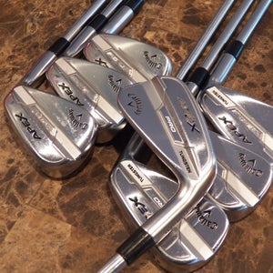 RIGHT HAND CALLAWAY APEX PRO 21 FORGED GOLF IRON SET 4-PW PROJECT X IO 6.0 STIFF