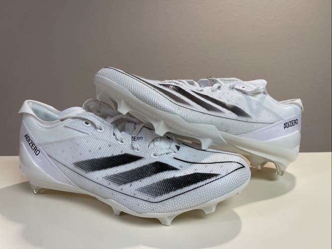new men's 11 Adidas Adizero Electric White black  Football Cleats IH5030