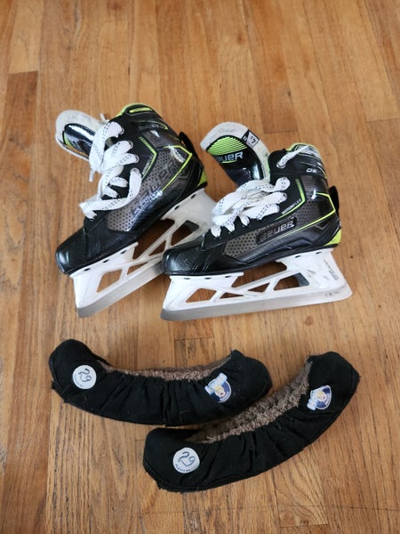Bauer GSX Hockey Goalie Skates Extra Wide Width Size 4.5 (Used)