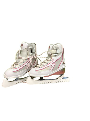 Used SOFTTEC Intermediate Hockey Skate White And White Intermediate 5.0 11686-S000045075