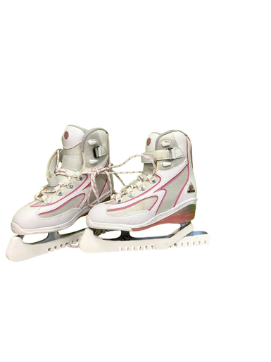 Used SOFTTEC Intermediate Hockey Skate White And White Intermediate 5.0 11686-S000045075