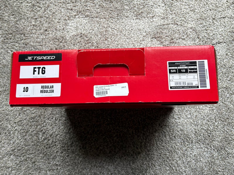 CCM JetSpeed FT6 Hockey Skates Regular Width 10 (New)