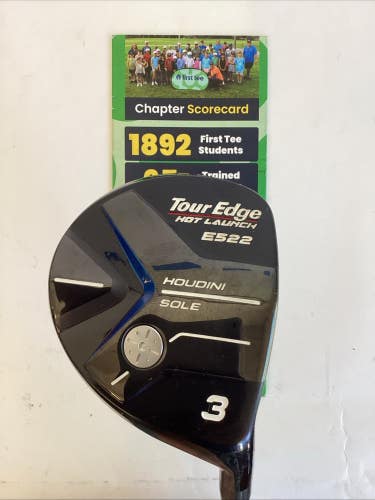 Tour Edge Hot Launch E522 Fairway 3 Wood Fubuki 50R Regular Graphite Shaft