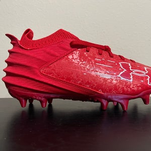 Under Armour Men's Blur 2 MC Suede Football Cleats Men's Size 8.5 Red Beta 3027978-600