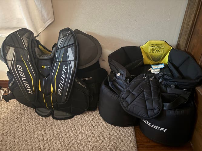 Youth Small Bauer S27 Hockey Goalie Pants (Used)