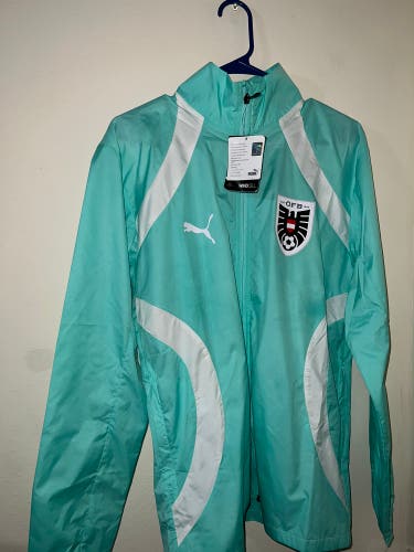 Puma Austria Pre-match Woven Football Jacket Men's Size Small 774172-07