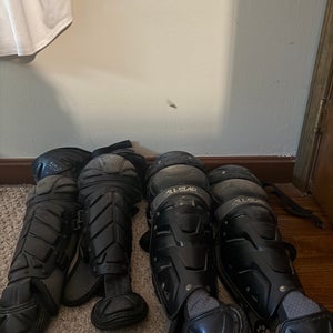 Blue Youth All Star Catcher's Leg Guards (Ages 9 - 12)