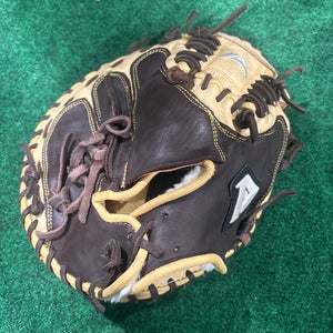 Brown & Tan Akadema AGC 98 RH Catcher's Baseball Glove 32"(Used)