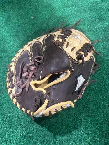 Brown & Tan Akadema AGC 98 RH Catcher's Baseball Glove 32"(Used)