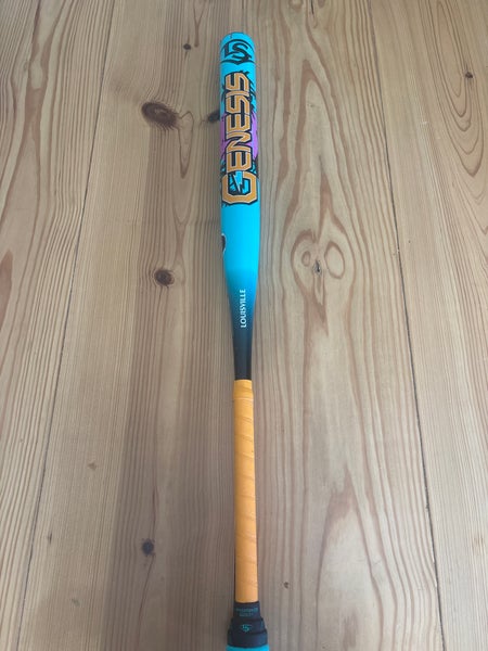 2025 Louisville Slugger Genesis Castaway Island Softball Bat (-8) 26 oz 34" (Used)