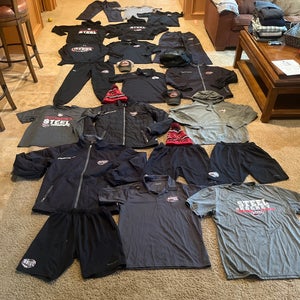 Chicago Steel USHL Player-Issued Apparel Collection – Size Large (Massive Lot, Rare Team Gear)