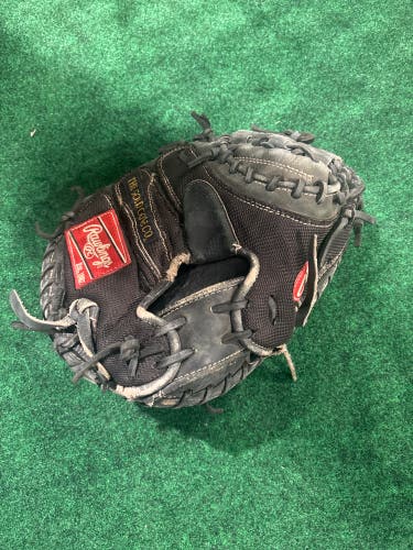 Black Rawlings Heart of the Hide PROJP20M RH Catcher's Baseball Glove 32.5" (Used)