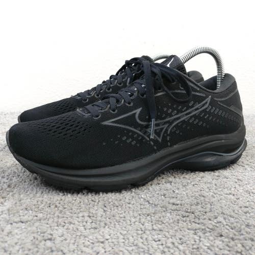 Mizuno Wave Rider 25 Womens Size 8.5 Running Shoes Black Athletic Sneakers