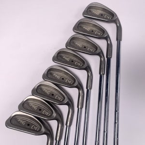 Ping Eye 2 Iron Set 3-PW Black Dot Karsten ZZ-Lite Stiff Steel Mens RH