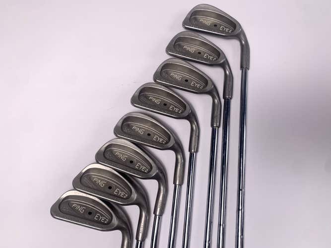 Ping Eye 2 Iron Set 3-PW Black Dot Karsten ZZ-Lite Stiff Steel Mens RH