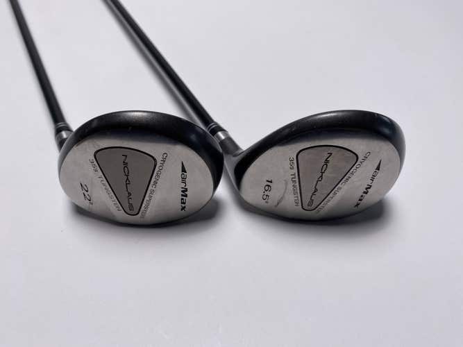 Nicklaus Airmax 3 & 5 Fairway Wood Set 16.5* 22* SG Pro Senior Graphite Mens RH